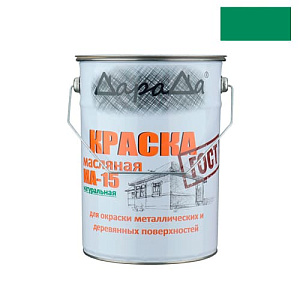 Краска МА-15 натуральная 6кг, ДАРАДА, ГОСТ зеленый, 1/1