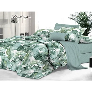 Комплект постельного белья Sateen De Luxe Семейный, наволочки 2 шт 50х70 см, дайкири