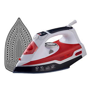 Утюг MAXTRONIC MAX-277, PL-CR/1, 2600 Вт, оранжевый+белый+черный