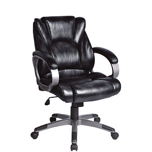 Кресло офисное BRABIX, Eldorado EX-504,  экокожа, черное, 530874