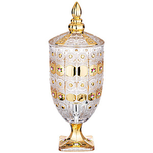 ДИСПЕНСЕР ДЛЯ НАПИТКОВ, ЛИМОНАДНИЦА LEFARD GOLD GLASS, 4, 8 Л. 19*19 СМ. ВЫСОТА=52 СМ., КОР=2ШТ.