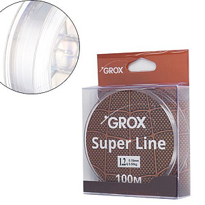 Леска GROX Super Line Универсальная 0,18х100м, 5,5кг 1/500