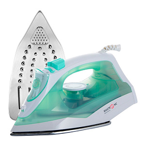 Утюг MAXTRONIC MAX-278, 2200 Вт, зеленый+белый