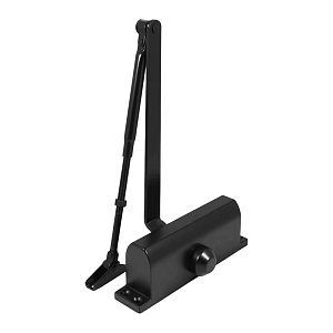 Доводчик дверной СТАНДАРТ MAX ДД 188/3-5 A-B, до 130 кг, черный RAL9005, морозостойкий, 1/10