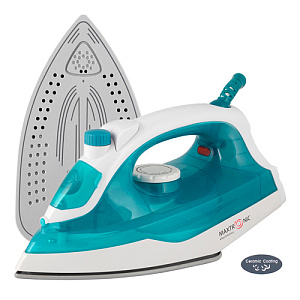 Утюг MAXTRONIC MAX-190, 1600 Вт, голубой+белый