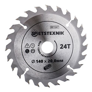 Диск пильный по дереву 140*20. 0*24T SPETSTEXNIK 1/50/100