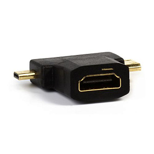 Адаптер Smartbuy HDMI F-miniHDMI M-microHDMI M, A119/50, 1/