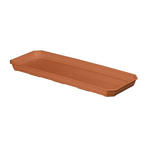 Поддон для ящика балконного 40 см Idiland Basil 221601032/01, терракотовый