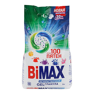 Порошок стиральный БиМакс АВТОМАТ 6,0 кг 100 пятен, 1/1