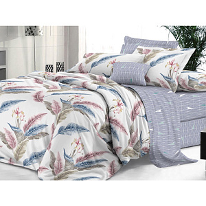 Комплект постельного белья Sateen De Luxe Семейный, наволочки 2 шт, 50х70, инна