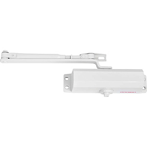 Доводчик дверной COMFORT ДД 168/3-5 A-W морозостойкий до 120кг белый, 1/10
