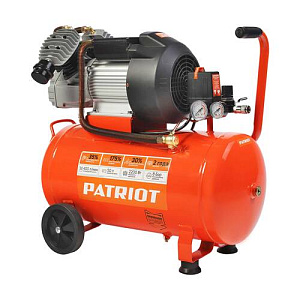 Компрессор Patriot поршневой масляный VX 50-402, 400 л/мин, 8 бар, 2200 Вт, 50 л, быстросъемный 1/4" + "елочка"