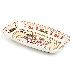 БЛЮДО LEFARD, ТРОЙКА, ПРЯМОУГ. 25*16*3 СМ БЕЛОЕ, КОР=12ШТ.