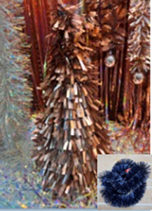 Елка декоративная TINSEL "Волшебные переливы" 50 см, Сапфир