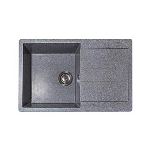 Мойка каменная GranAlliance G-40 77х49см, графит, 1/1