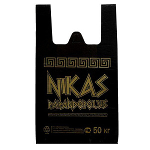 Пакет-майка п/э 30+17*55/30мкм 9гр AU золото, 500/1000