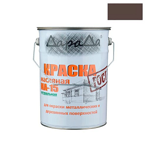 Краска МА-15 натуральная 6кг, ДАРАДА, ГОСТ коричневый, 1/1