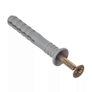 Дюбель+шуруп 6*40, 100шт. в уп, Потайной бортик, 1/12