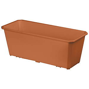 Ящик балконный Homver Basil 221600632/01, терракотовый, 40 см