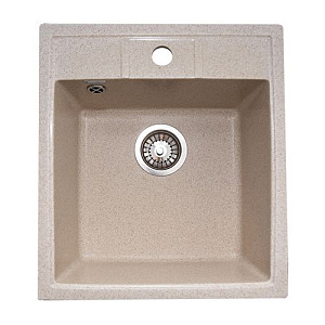 Мойка каменная GranAlliance G-20 44х50см, бежевый, 1/1