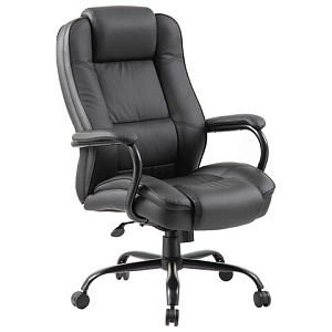 Кресло офисное BRABIX PREMIUM, Heavy Duty HD-002,  усиленное, НАГРУЗКА до 200 кг, экокожа, 531829