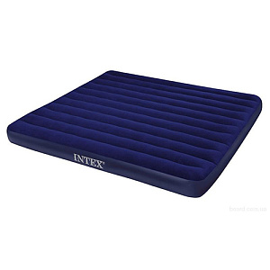 Кровать матрас FIBER-TECH, 183Х203Х25 СМ, INTEX CLASSIC DOWNY КИНГ, 64755, 1/2