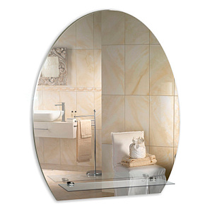 Зеркало MIXLINE Уют 490х580 с полкой, 1/1