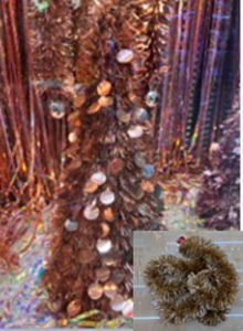 Елка декоративная TINSEL "Изящный блеск" 50 см, Шампань
