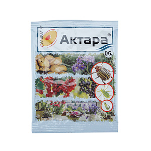 Средство от вредителей Актара 0,6г, цв. пакет, 5/200