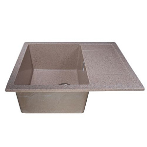 Мойка каменная GranAlliance G-25 64х50см, песок, 1/1