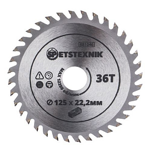 Диск пильный по дереву 125*22. 2*36T SPETSTEXNIK 1/100/200