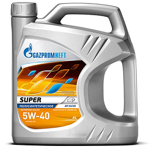 Масло моторное всесезонное 4,0л Gazpromneft Super 5W-40 п/синт, 1/3