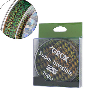 Леска нить GROX Super invisible 3D хамелеон 0. 50х100м, 19,1кг 1/500