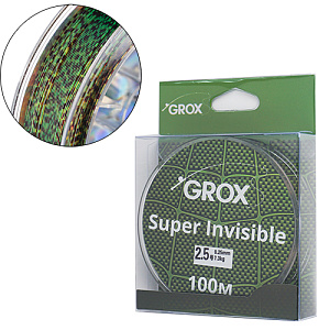 Леска нить GROX Super invisible 3D хамелеон 0,25х100м, 7,3кг 1/500