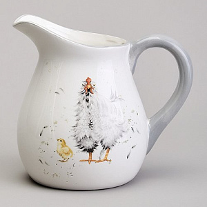 КУВШИН LEFARD, FUNNY HENS, 18*13*16, 5 СМ 1100 МЛ, КОР=16ШТ.