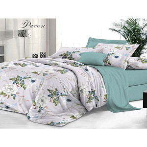Комплект постельного белья Sateen De Luxe 2-спальный, Макси, фасон
