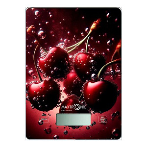 Весы кухонные электронные MAXTRONIC MAX-1031-5, до 7кг, вишня