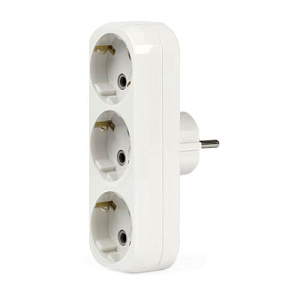 Разветвитель Smartbuy, 3 гнезда с заземлением плоский 16А 250B, SBE-16-A02-3z, 1/100