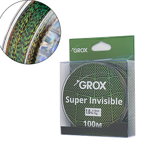 Леска нить GROX Super invisible 3D хамелеон 0,16х100м, 4,7кг 1/500
