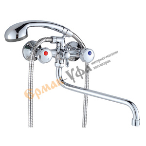 Смеситель для ванны DIKALAN D6501-S229 керам , длинный излив, 1/12