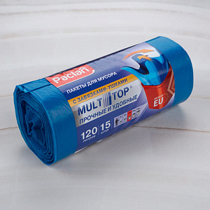 Мешки для мусора 120 л 15 шт PACLAN MULTI TOP, 1/20