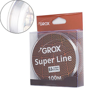 Леска GROX Super Line Универсальная 0,40х100м, 15,5кг 1/500