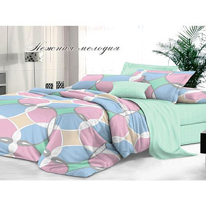 Комплект постельного белья Sateen De Luxe, 1,5 сп, нежная мелодия