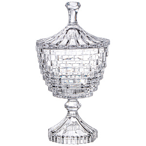 САХАРНИЦА С КРЫШКОЙ НА НОЖКЕ, SAPHIR, 11, 4Х21, 5 СМ