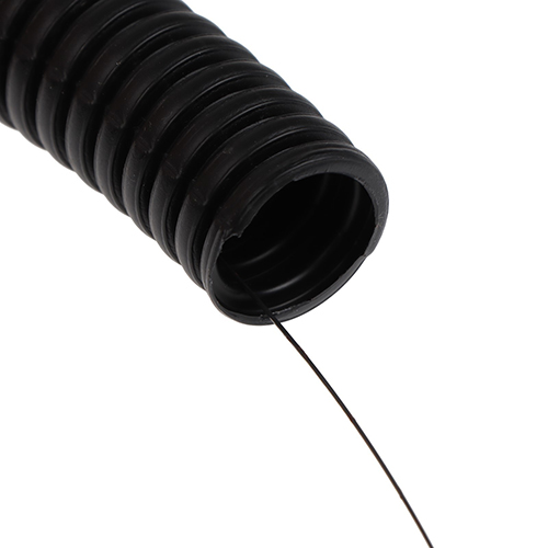 Труба для эл.проводов ПНД 25 мм с протяжкой (черная), 10м (цена за1м)