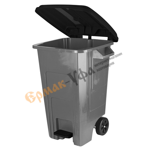 Бак для мусора Freestyle 100л с крышкой на колесах (SVIP) 