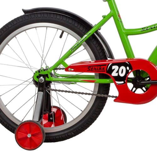 Велосипед 20" Novatrack STRIKE зеленый, тормоз нож, крылья корот, защита А-тип 203STRIKE.GN22