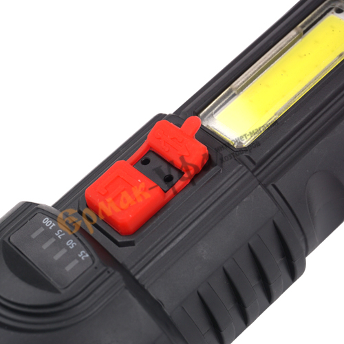 Фонарь аккумуляторный 3Вт LED+  Smartbuy светодиодн.,СОВ черный SBF-13-B