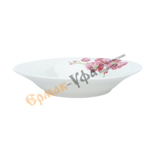Тарелка суповая 20см, 500мл фарфор Орхидея ст8-88837